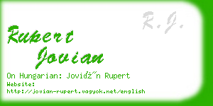 rupert jovian business card